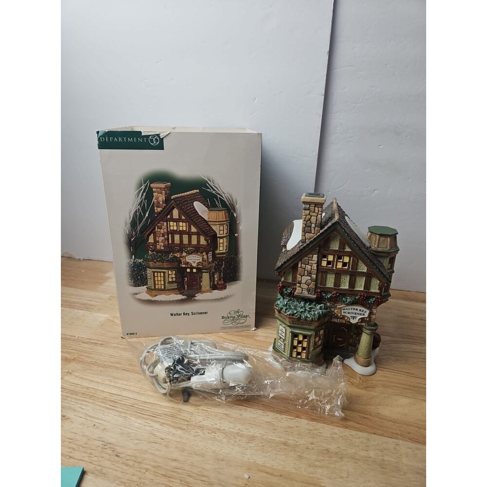 Dept 56 Walter Key Scrivener 799913 Dickens Village Christmas 2007 Retired
